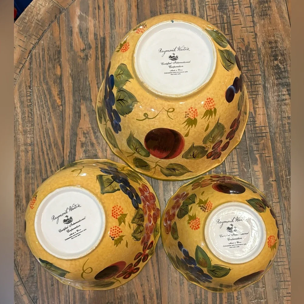 Raymond Waites 3 Piece Nesting Bowls Set - Picture 1 of 9
